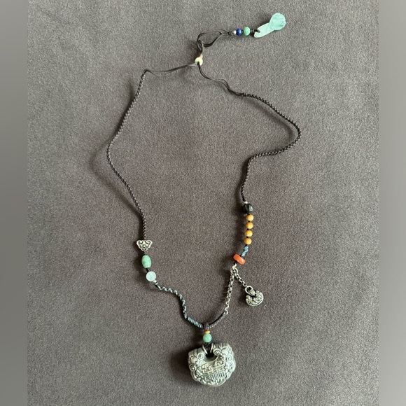 Jewelry - Hand-woven silver necklace
